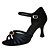 olcso Latin cipők-Női Latin cipők Selyem S-hook Clasp Szandál Csat Tűsarok Személyre szabható Dance Shoes Fekete / Teljesítmény / Bőr
