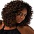 abordables Pelucas sintéticas de moda-Pelucas sintéticas Rizado Rizado Peluca Media Marrón Pelo sintético Mujer Peluca afroamericana Marrón