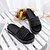 preiswerte Damenslipper &amp; Flip-Flops-Damen Hausschuhe &amp; Flip-Flops Sommer Flacher Absatz Offene Spitze Komfort Wanderschuhe PU Schwarz / weiss Schwarz Weiß