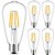 cheap LED Filament Bulbs-5pcs 4 W LED Filament Bulbs 360 lm E26 / E27 ST64 4 LED Beads COB Decorative Warm White Cold White 220-240 V / 5 pcs / RoHS