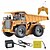 cheap RC Cars-RC Car HUINA 1540 6 Channel 2.4G Bulldozer / Mine Car / Dump Truck 1:18 Remote Control / RC / Rechargeable / Electric