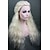 Χαμηλού Κόστους Περούκες μεταμφιέσεων-cosplay περούκα συνθετική περούκα cosplay περούκα κυματιστή κυματιστή pixie κομμένη περούκα μακριά χλωρίνη ξανθιά#613 λευκό ασημί συνθετικά μαλλιά γυναικεία πλεγμένη περούκα λευκή ισχυρή ομορφιά