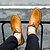 ieftine Saboți și Mocasini Bărbați-Bărbați Pantofi formali Pantofi de confort Tălpi de iluminat Vară / Toamnă Casual Party &amp; Seară Birou și carieră Mocasini &amp; Balerini Piele Maro Închis / Negru / Galben