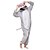 tanie Piżamy kigurumi-Dla dorosłych Piżama Kigurumi Słoń Piżama Onesie Flanel Szary Cosplay Dla Mężczyźni i kobiety Animal Piżamy Rysunek Festiwal/Święto Kostiumy