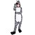 baratos Pijamas Kigurumi-Adulto Pijamas Kigurumi Zebra Pijamas Macacão Flanela Preto / Branco Cosplay Para Homens e Mulheres Pijamas Animais desenho animado Festival / Celebração Fantasias / Riscas