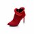 abordables Bottes Femme-Femme Bottes Talon Aiguille Bottine / Demi Botte Confort Automne Rouge / Vert / Noir