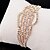 cheap Bracelets-Women&#039;s Tennis Bracelet Flower Ladies Luxury Fashion Alloy Bracelet Jewelry Gold / Silver For Party Daily