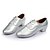 cheap Ballroom Shoes &amp; Modern Dance Shoes-Men&#039;s Latin Shoes Sneaker Customized Heel Leatherette Silver