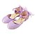 preiswerte Mädchenschuhe-Mädchen Schuhe Kunstleder Winter Herbst Schuhe für das Blumenmädchen Neuheit Komfort Flache Schuhe Paillette Schnalle für Normal Kleid