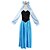 preiswerte Halloween-Kostüme für Herren und Damen-Prinzessin Märchen Elsa Kleid Damen Halloween Karneval Fest / Feiertage Elastan Tactel Blau Damen Einfach Karneval Kostüme Vintage / Other / Other