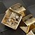 cheap Keyboard Accessories-Ajazz 8 Keys Gold Metal Keycaps Set for Mechanical Keyboard  W A S D and Direction Keys