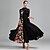 cheap Ballroom Dancewear-Ballroom Dance Dress Pattern / Print Splicing Women&#039;s Half Sleeve Natural Tulle Lycra Ice Silk