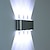 tanie Kinkiety podtynkowe-Lightinthebox 8-light 19cm oświetlenie naścienne led nowoczesny kinkiet ścienny w stylu mini kryty przedpokój aluminiowa dekoracyjna lampa ścienna zintegrowana oprawa oświetleniowa oświetlenie