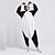 baratos Pijamas Kigurumi-Adulto Pijama kigurumi Panda Animal Bloco de cor Pijamas Macacão Lã Polar Cosplay Para Homens e Mulheres Dia Das Bruxas Pijamas Animais desenho animado Festival / feriado Fantasias
