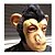 preiswerte Masken-Halloween-Masken Tiermaske Affe Zum Gruseln Kleben Erwachsene Unisex Jungen Mädchen Spielzeuge Geschenk