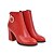 cheap Women&#039;s Boots-Women&#039;s Boots Block Heel Boots Dress Winter Buckle Chunky Heel Pointed Toe Comfort Walking Faux Leather Black Red Brown