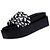 preiswerte Damenslipper &amp; Flip-Flops-Damen Hausschuhe &amp; Flip-Flops Sommer Flacher Absatz Offene Spitze Komfort Wanderschuhe PU Schwarz / weiss Schwarz Weiß