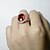 olcso Gyűrűk-Női Band Ring Szintetikus rubin Piros Rose Gold Luxus Elegáns Vintage Esküvő Ünnepség Ékszerek Virág / Eljegyzés