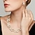 cheap Jewelry Sets-Jewelry Set Drop Earrings For Women&#039;s Party Wedding Daily Pearl Rhinestone Alloy Twisted Gold / Pearl Necklace