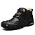 abordables Bottes Homme-Homme Bottes Chaussures de confort Athlétique Casual Extérieur Randonnée Cuir Nappa Bottes Mi-mollet Noir Marron Automne L&#039;hiver / Lacet