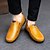 ieftine Saboți și Mocasini Bărbați-Bărbați Pantofi formali Pantofi de confort Tălpi de iluminat Vară / Toamnă Casual Party &amp; Seară Birou și carieră Mocasini &amp; Balerini Piele Maro Închis / Negru / Galben