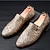 cheap Men&#039;s Slip-ons &amp; Loafers-Men&#039;s Loafers &amp; Slip-Ons Moccasin Driving Loafers Novelty Loafers British Wedding Casual Party &amp; Evening Glitter Black Silver Gold Fall Summer / Sparkling Glitter / Office &amp; Career