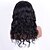 cheap Human Hair Wigs-Human Hair Unprocessed Human Hair Lace Front Wig With Bangs style Brazilian Hair Wavy Natural Black Wig 130% Density with Baby Hair Natural Hairline African American Wig 100% Hand Tied Women&#039;s 24