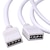 ieftine Baze Lampă &amp; Conectoare-2 buc. cablu de prelungire rgb cu 4 pini, bandă led, cablu conector diy pentru smd 5050 3528 2835 rgb 2m 6.6ft