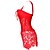 ieftine Pijamale și ținute de relaxare pentru femei-Corset Pentru femei Mată Îmbrăcăminte Rochii corset Cu Dantelă Roșu-aprins S / Super Sexy
