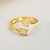 cheap Rings-Women&#039;s Synthetic Diamond Open Cuff Ring - Gold Plated Heart, Love Luxury, Vintage, Fashion 5 / 6 / 7 / 8 / 9 Gold For Wedding Party Engagement