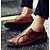 voordelige Hereninstappers &amp; loafers-Voor heren Instappers en instappers Comfortabele schoenen Zomerinstappers Casual Leer Zwart Rood Geel Herfst Zomer / Combinatie