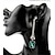olcso Divat fülbevalók-Női Beszúrós fülbevalók Személyre szabott Vintage Divat Túlméretezett Fülbevaló Ékszerek Smaragdzöld Kompatibilitás Színpad Alkalmi