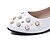 cheap Women&#039;s Flats-Women&#039;s Sandals Dress Party &amp; Evening Summer Imitation Pearl Chunky Heel Round Toe Comfort PU Black White