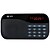 abordables Radios et horloges-X5 FM Radio portable Fonction réveille Carte SD World Receiver Noir / Rouge / Bleu