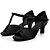ieftine Pantofi Dans Latin-Pentru femei Pantofi Dans Latin Călcâi Toc Personalizat Mătase Maro Închis / Negru / Interior / Pantofi Salsa / EU41