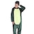 cheap Kigurumi Pajamas-Adults&#039; Kigurumi Pajamas Dragon Dinosaur Onesie Pajamas Flannel Fabric Pink / Green Cosplay For Men and Women Animal Sleepwear Cartoon Festival / Holiday Costumes