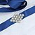 cheap Party Sashes-Satin / Tulle Wedding / Special Occasion / Anniversary Sash With Rhinestone / Imitation Pearl / Appliques Sashes