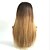 cheap Human Hair Wigs-Human Hair Glueless Lace Front Lace Front Wig style Brazilian Hair Straight Body Wave Wig 130% Density with Baby Hair Ombre Hair Natural Hairline Glueless Women&#039;s Long Human Hair Lace Wig