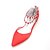 olcso Esküvői cipők-Női Esküvői cipők Crystal szandál Lapos Erősített lábujj Gyöngy / Hamis gyöngy Szatén Kényelmes / Mary Jane / D&#039;Orsay és kétrészes Tavasz / Nyár Bíbor / Piros / Világosbarna / Party és Estélyi