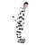 preiswerte Kigurumi Pyjamas-Erwachsene Kigurumi-Pyjamas Milchkuh Pyjamas-Einteiler Flanell Weiß Cosplay Für Herren und Damen Tiernachtwäsche Karikatur Fest / Feiertage Kostüme