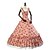 preiswerte Historische &amp; Vintage-Kostüme-Rokoko Viktorianisch Kostüm Damen Kleid Rock Vintage Cosplay Leinen-Baumwoll-Gemische Ärmellos Knöchel-Länge