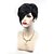 cheap Synthetic Trendy Wigs-Synthetic Wig Natural Wave Natural Wave Wig Short Natural Black Synthetic Hair Middle Part Bob Black