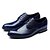 voordelige Heren Oxfordschoenen-Heren Jurk schoenen Leer / Lakleer Lente / Herfst Comfortabel Oxfords Zwart / Blauw / Bruiloft / Feesten &amp; Uitgaan / Veters / Feesten &amp; Uitgaan