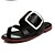 ieftine Sandale de Damă-Pentru femei Pantofi PU Vară Confortabili Sandale Alb / Negru