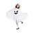 preiswerte Karnevalskostüme-Geist Cosplay Kleid Cosplay Kostüme Haloween Figuren Kinder Mädchen Urlaubskleid Halloween Karneval Fest / Feiertage Elastan Tactel Weiblich Einfach Karneval Kostüme Vintage