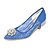 olcso Esküvői cipők-Női Cipő Tüll Tavasz / Nyár Magasított talpú Esküvői cipők Tűsarok Erősített lábujj Kék / Rózsaszín / Kristály / Party és Estélyi