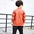 billige Yttertøy-Kids Boys&#039; Suit &amp; Blazer Long Sleeve Black Orange Solid Colored Fall Floral / PU / Short