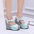 cheap Women&#039;s Sandals-Women&#039;s Sandals Wedge Heels Office &amp; Career Dress Summer Buckle Wedge Heel Peep Toe Comfort Novelty PU Black White Pink
