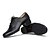preiswerte Schuhe für Standardtanz und Modern Dance-Herrn Schuhe für den lateinamerikanischen Tanz Leder Oxford Blockabsatz Tanzschuhe Schwarz