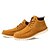 baratos Botas para Homem-Homens Botas Sapatos Confortáveis Conforto Botas da Moda Casual Couro Ecológico Preto Amarelo Azul Outono Inverno / Cadarço